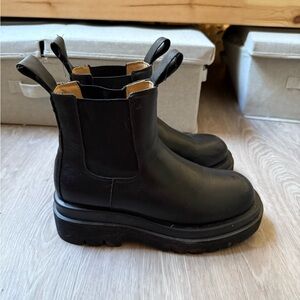 SHEIN Black Platform Ankle Boots